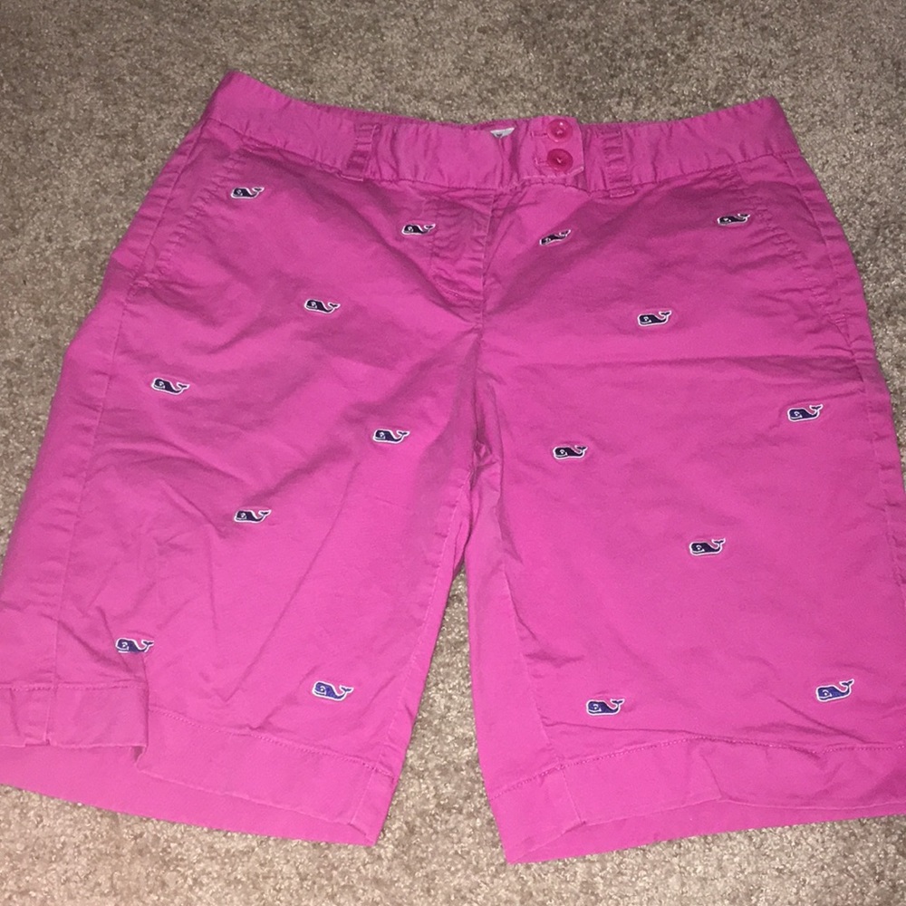 Magenta Vineyard Vines Bermuda Shorts